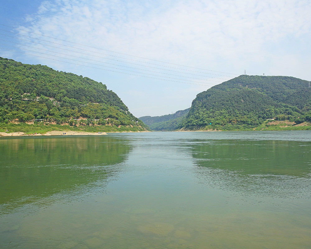 重庆北碚·嘉陵江小三峡风景——金刚碑古镇,临江栈道,八桥叠翠