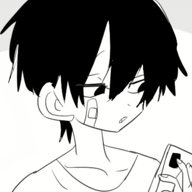 黑白动漫男头,帅就完事了