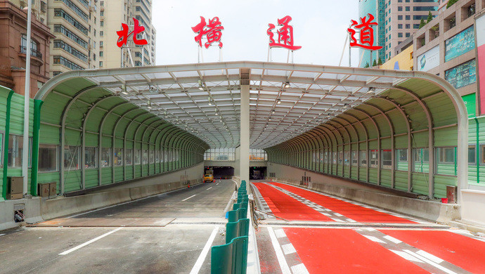历经6年多建设,上海北横通道西段今15时通车,缩短虹桥
