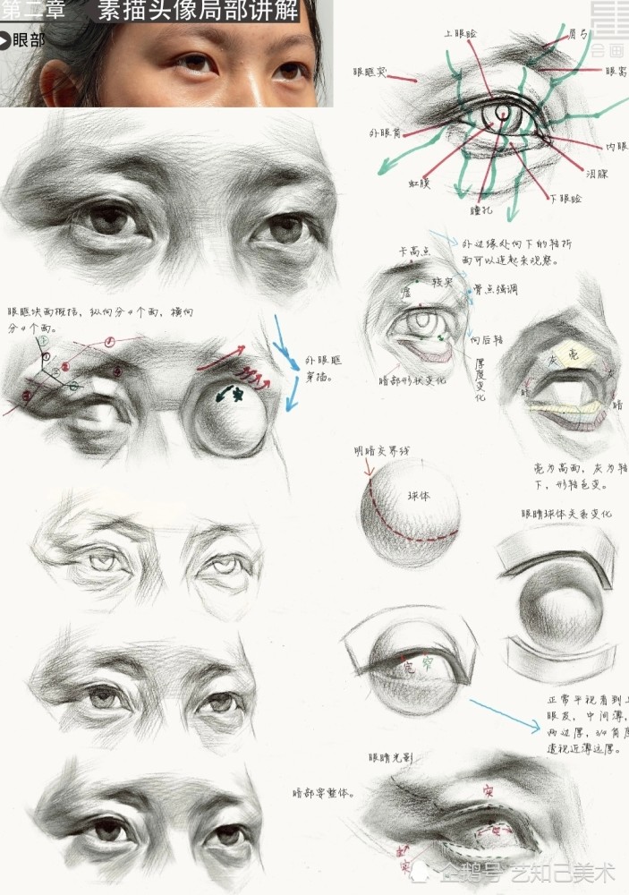 画素描头像,眼部那些你可能没注意到的小细节