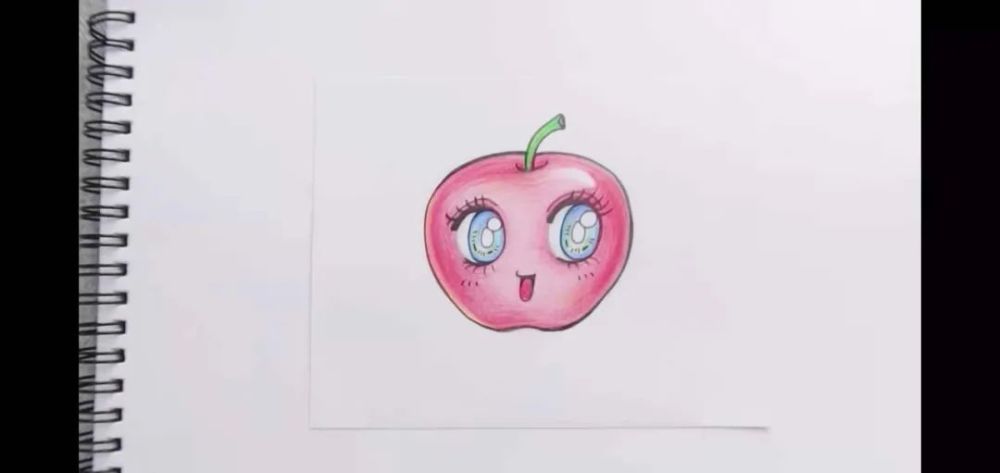 趣味苹果怎么画?这样画俏皮又有趣