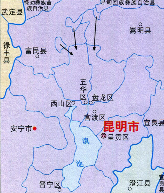 9%,是昆明各区县增长最快的,禄劝县的面积仅次于寻甸县;寻甸回族彝族