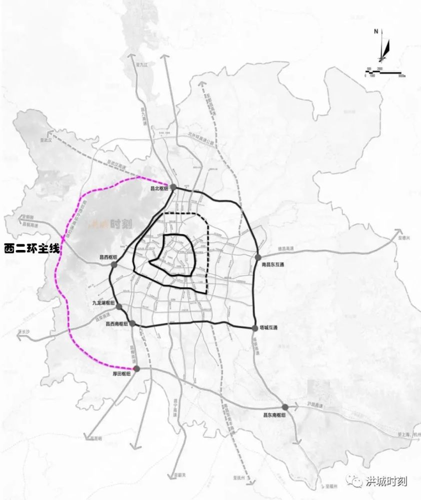 南昌市绕城高速公路西二环7月动工