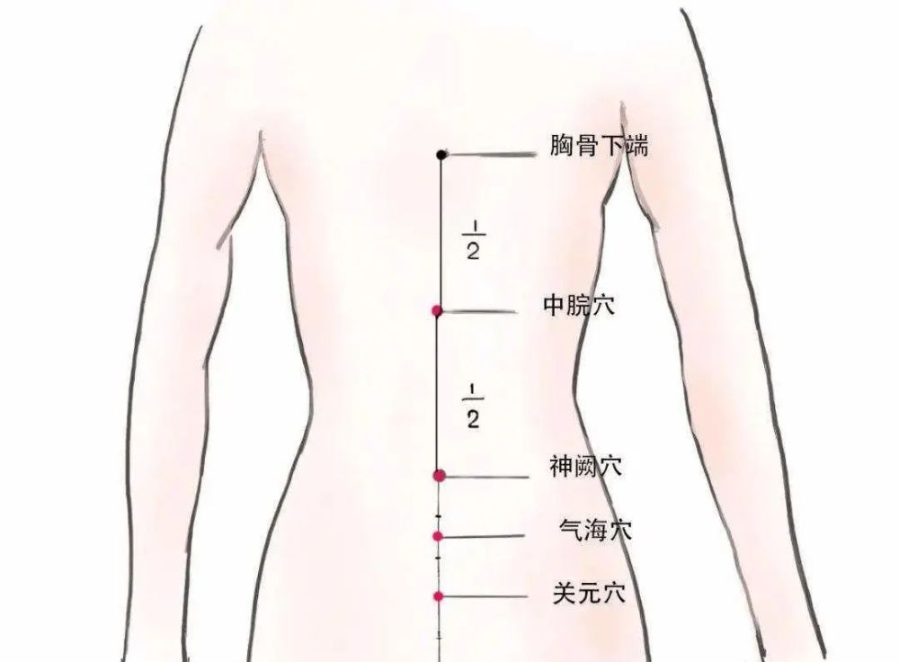 在中脘,下脘,关元,天枢,足三里等穴位进行艾灸,有祛湿,增强体质的