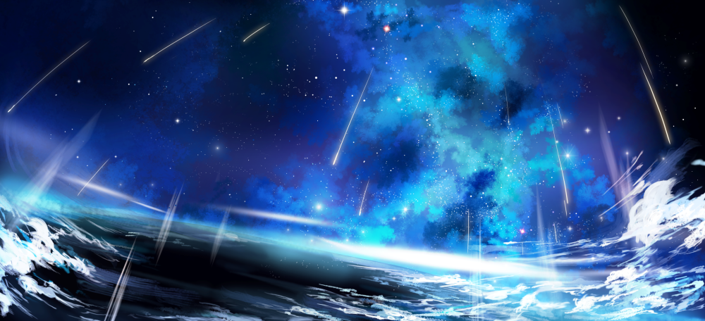 星空下的你和我,唯美星空美图.