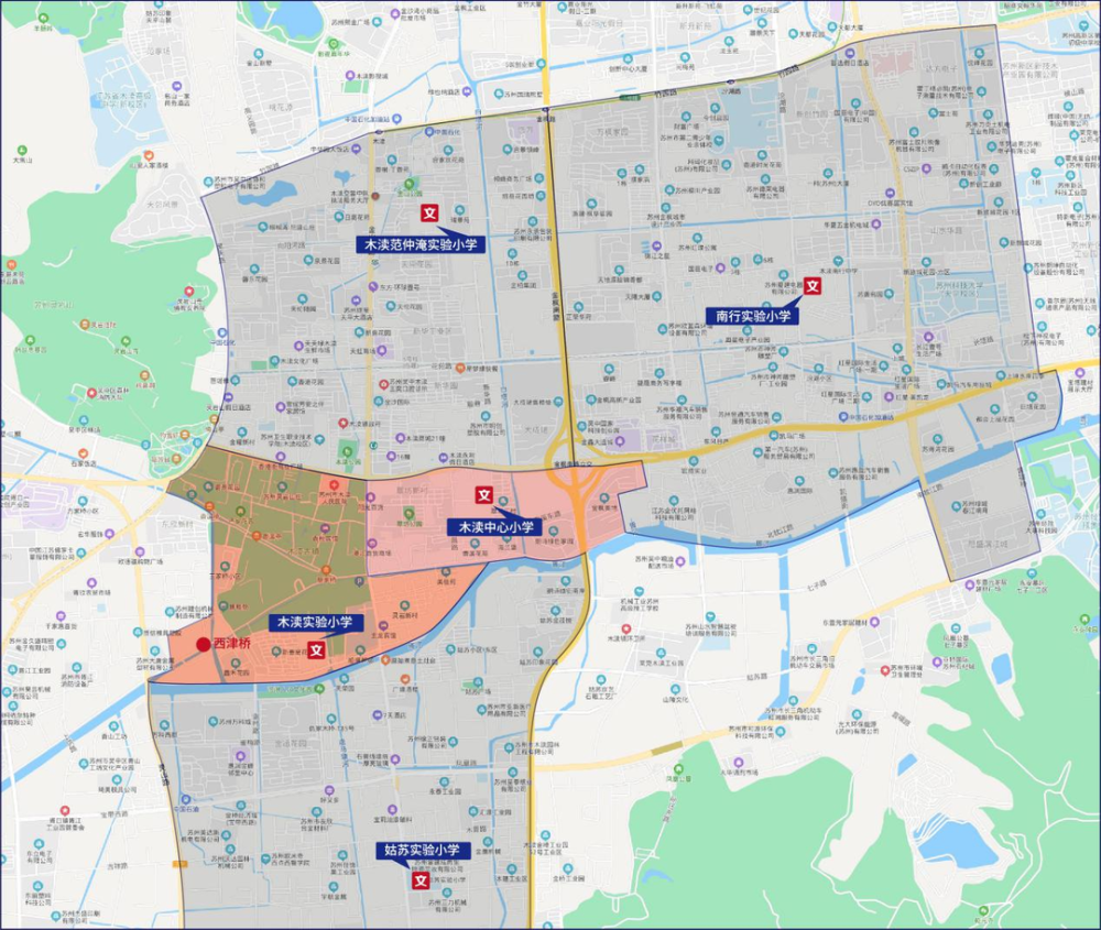 木渎学区划分图