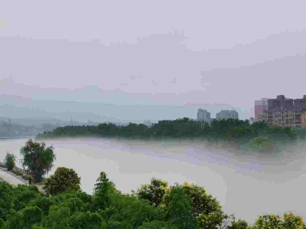 【视觉陕西】汉中西乡:雨后牧马河雾气缭绕宛如仙境