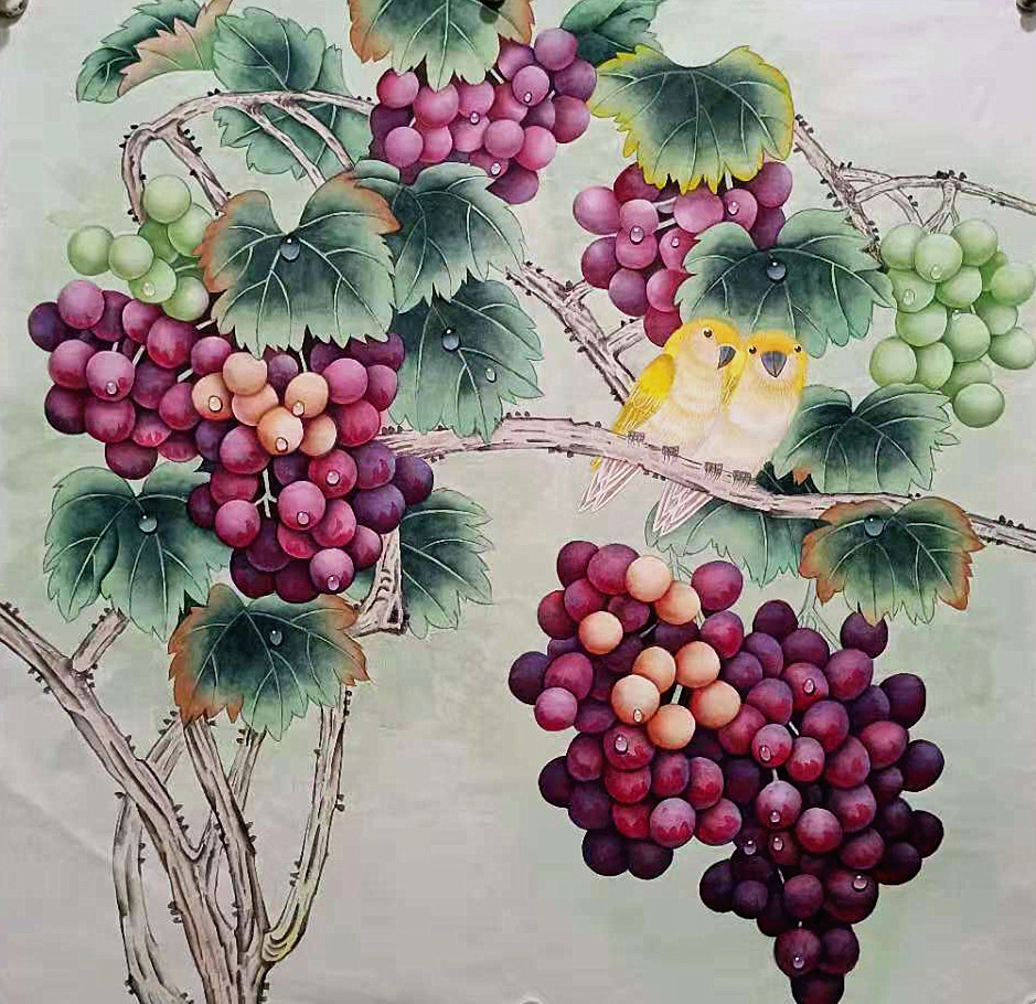 蒋继秀工笔画欣赏