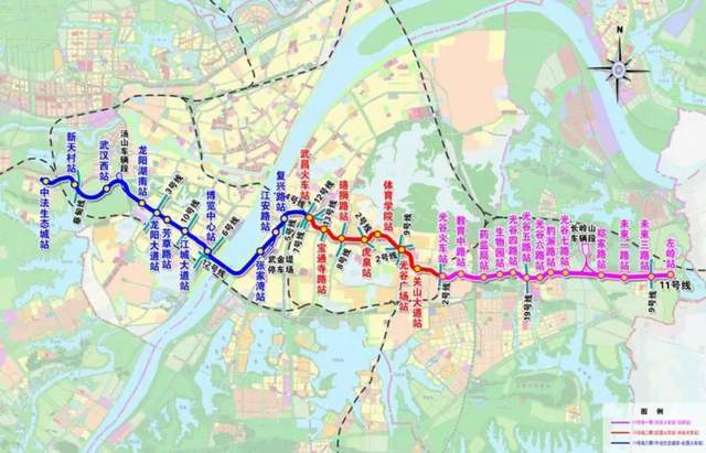 武汉地铁11号线,13号线延伸至鄂州黄石轨道交通网规划