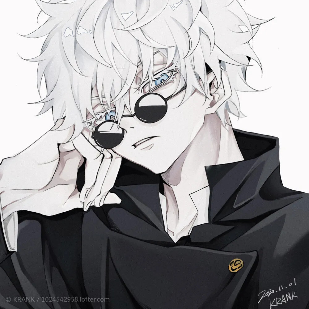 动漫男头丨黑白.日系小众