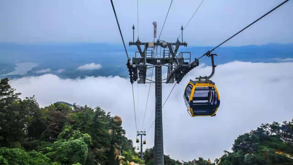 △天蒙山索道,图源:沂蒙山银座天蒙山旅游区   陕西 汉江源景区