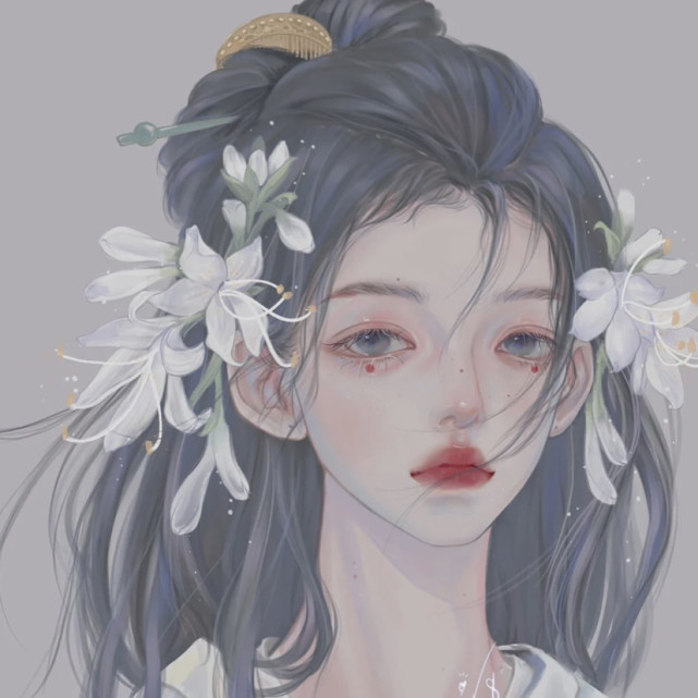 ins古风女头