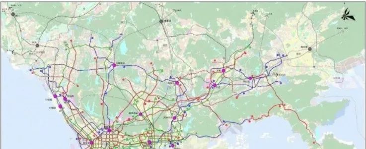 深圳地铁线路图(最详细,1-33号线,附高铁与城际线路图,持续更新