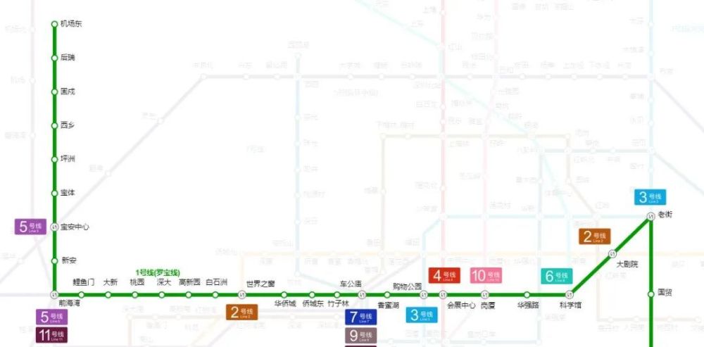 深圳地铁线路图(最详细,1-33号线),附高铁与城际线路图,持续更新