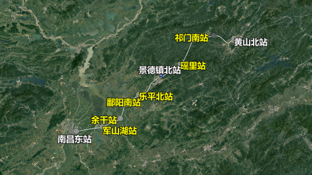 恭喜安徽,江西人,昌景黄高铁离开通又进一步了,曝光线路走向