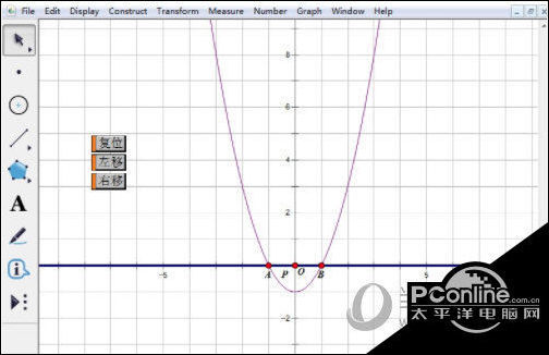 几何画板怎么实现抛物线上下平移操作方法介绍