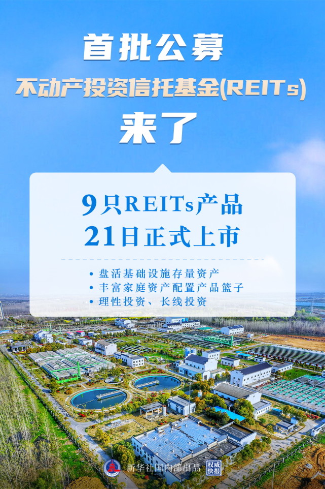 新华社图表,北京,2021年6月21日 海报:首批公募不动产投资信托基金