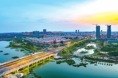 出彩息州美好家园 王长礼摄 淮河新区喷薄欲出 徐其良摄息县自然资源