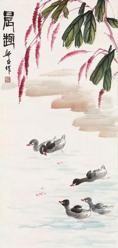 画鸭大师娄师白,寥寥几笔画小鸭(内附教程)