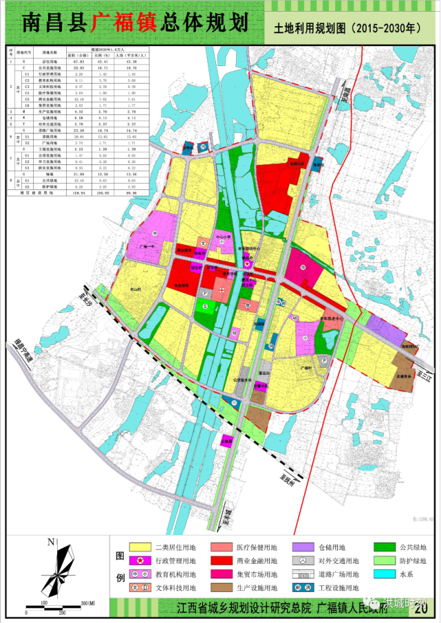 南昌县南部,毗邻赣江,与丰城市隔间对望,从镇域空间管制规划图(2015