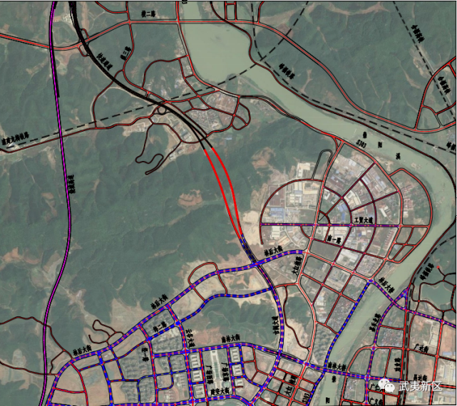 连接南北的城市主干路,开工啦|武夷新区|主干路