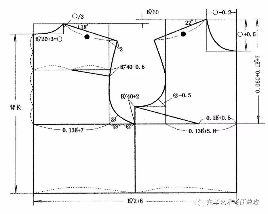 东华原型的结构制图如下