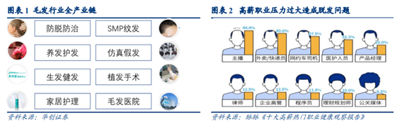 脱发程度不同的消费者可选择适合的产品类别和方式进行养护、 修复和治疗