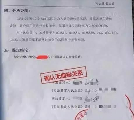 "离婚吧,孩子不是你的",本以为是气话,亲子鉴定后全家