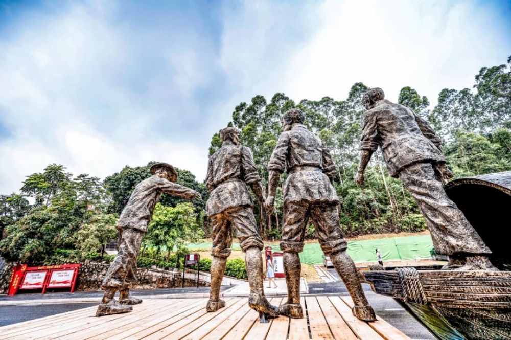 大岭山抗日根据地旧址改造完工!