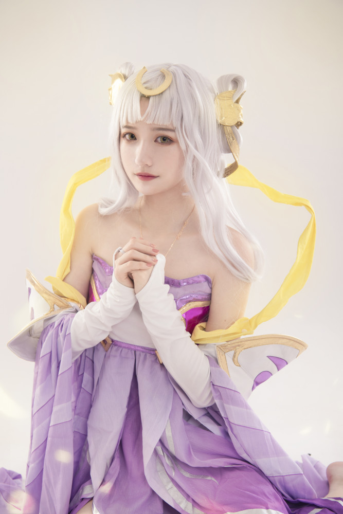 王者荣耀 嫦娥cosplay,夜晚的太阳保护属于他的人