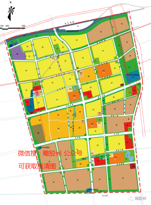 日前,《胶州市胶济铁路,站前大道,市东渠,海尔大道片区控制性详细规划