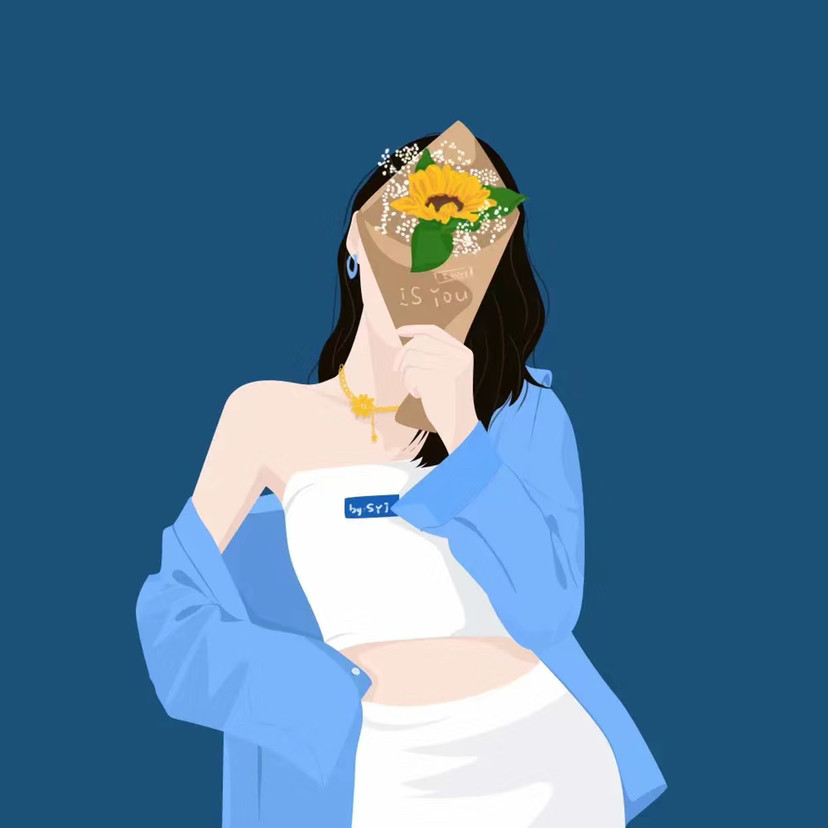 情侣头像|插画 小众 绿色 超爱这组情头,画师超棒