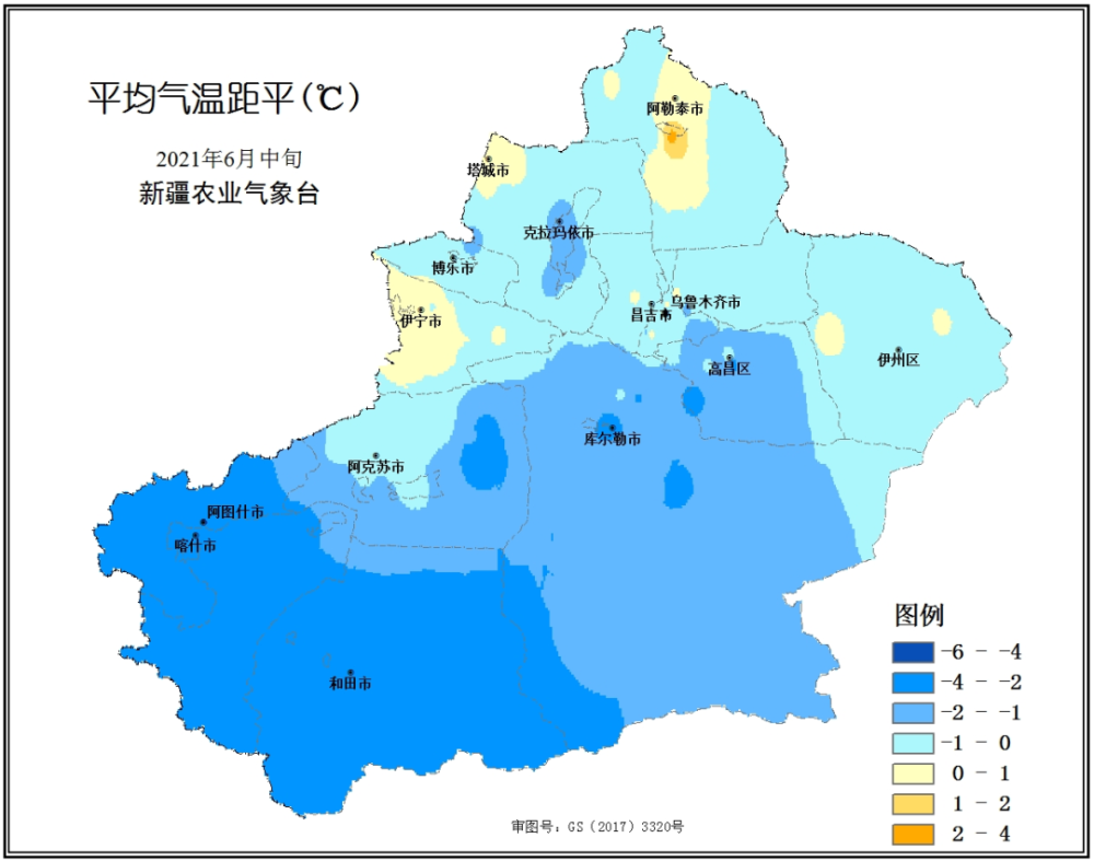 新疆6月下旬棉区天气