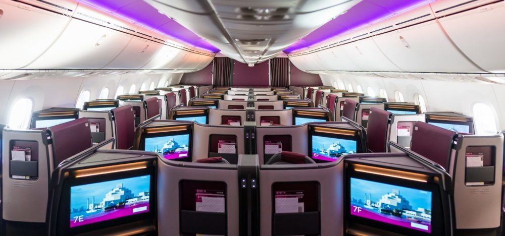 首发卡塔尔航空推出波音787客机的新商务舱套房