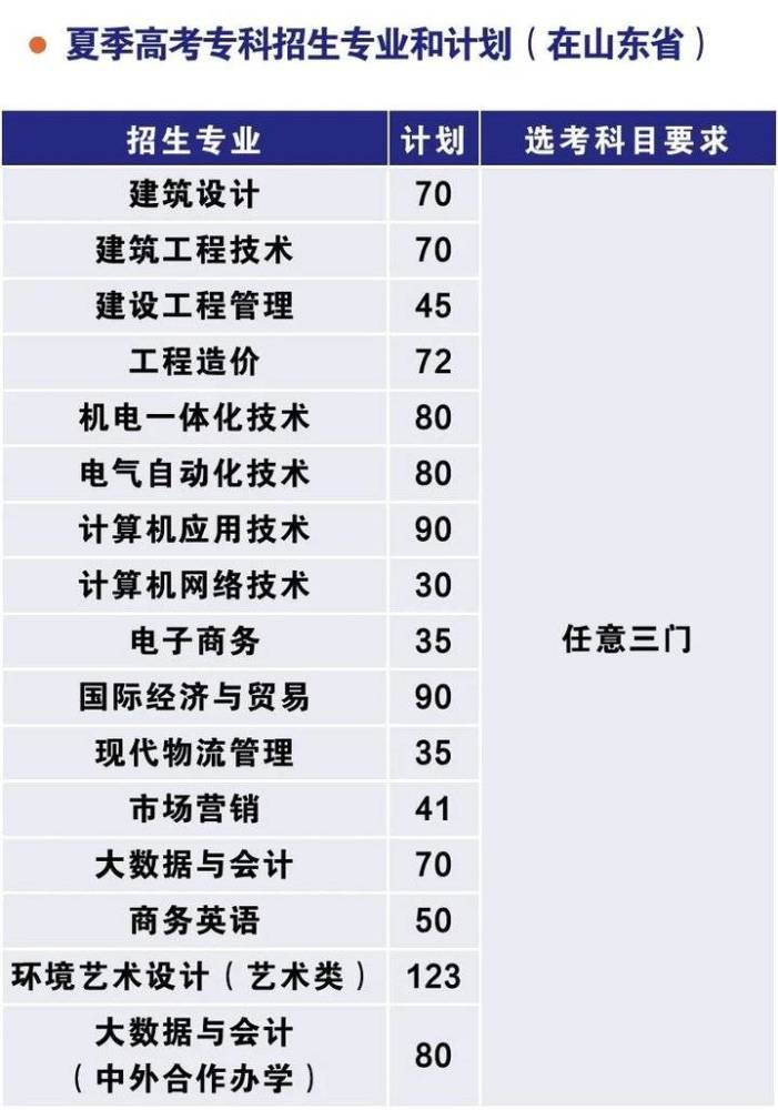 权威发布青岛城市学院2021年招生简章