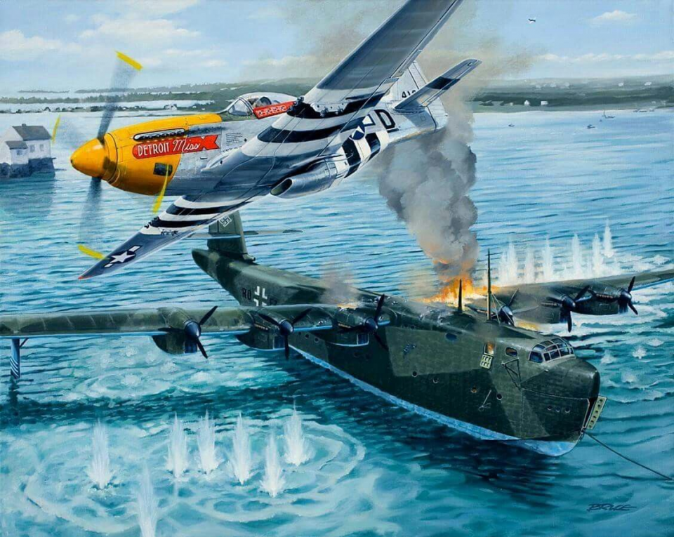 德军巨型水上飞机,击落美军轰炸机,还计划搭载希特勒逃亡北极