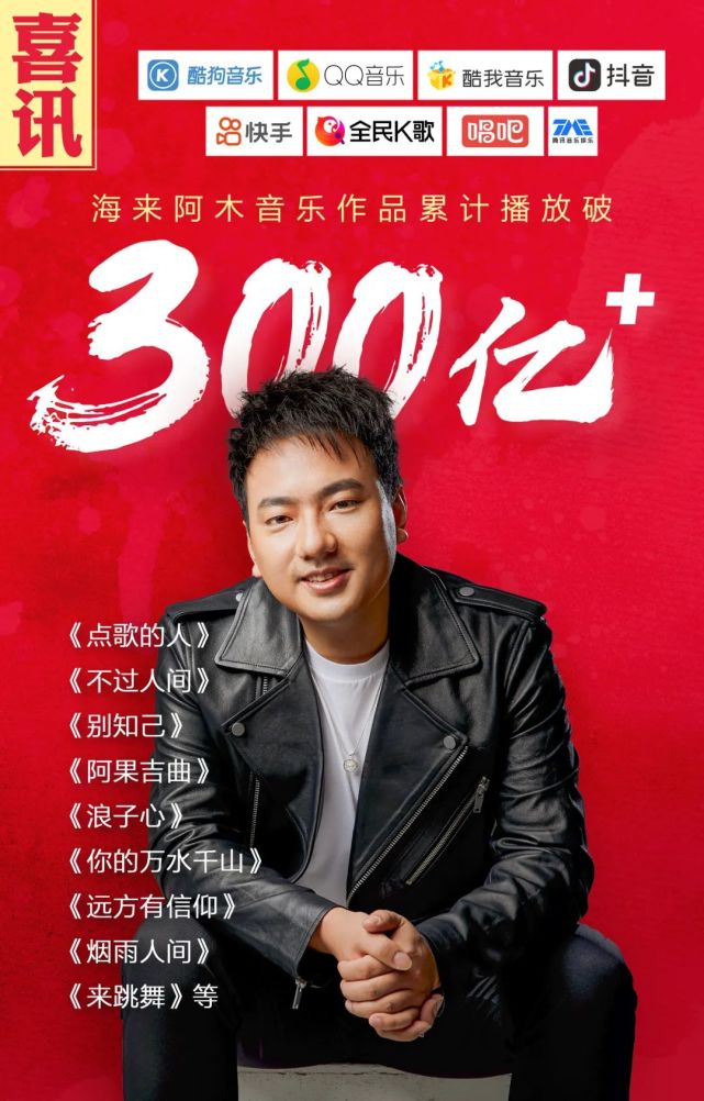 截止到2021年年中,海来阿木唱作的歌曲《点歌的人《不过人间》