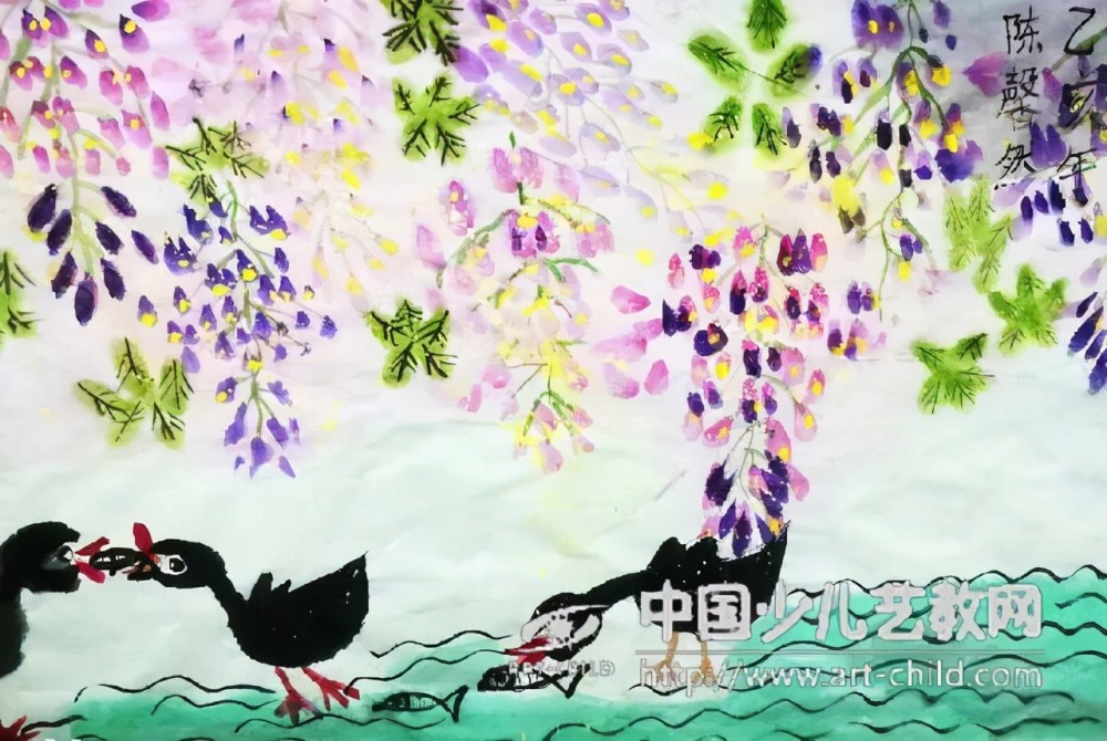 儿童画欣赏:热爱生活,四季分明的醉人美景