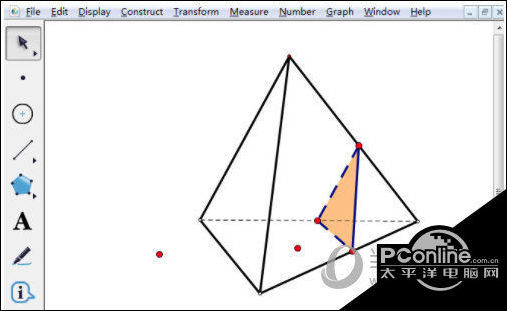 几何画板如何切割三棱锥 切割方法介绍