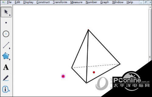 几何画板如何画三棱锥 绘制方法介绍