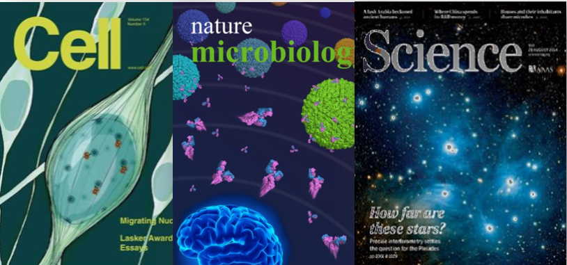 《cell》《science》《nature》等高水平期刊发表数篇论文.