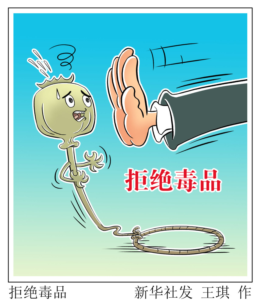 (图表·漫画【国际禁毒日】拒绝毒品