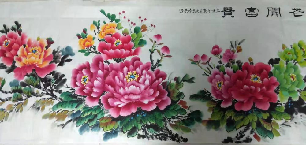 著名牡丹画家李英:唯有牡丹真国色,花开时节动京城