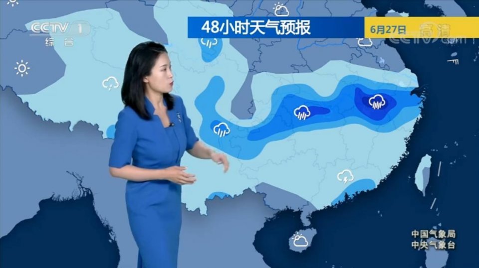 中央气象台:6月26日天气预报,强降雨分布广泛,暴雨遍布