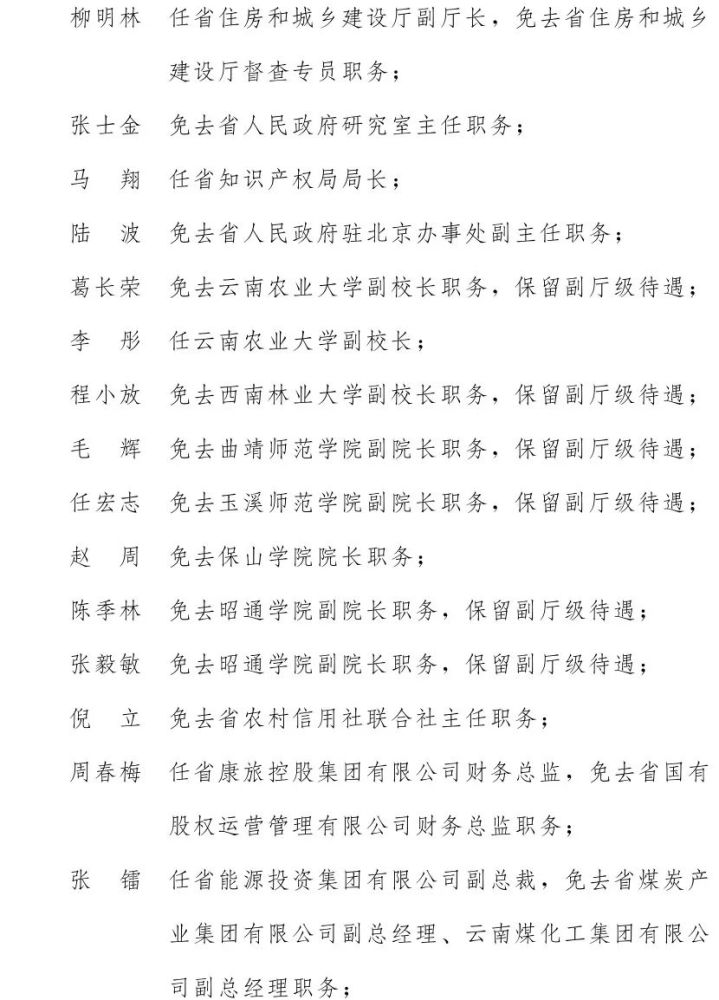 发布 云南省人民政府 云政任〔2021〕50号 关于吴跃庆同志任职的通知