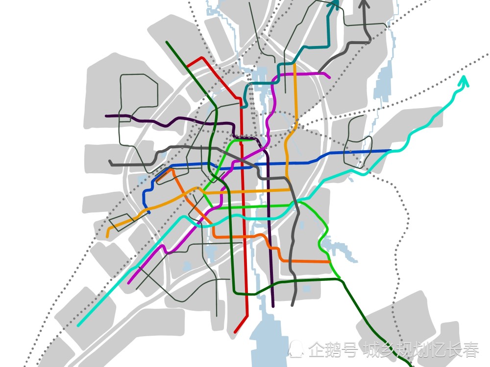 9条地铁 3条轻轨 数条有轨电车,这才是长春轨交的全局规划