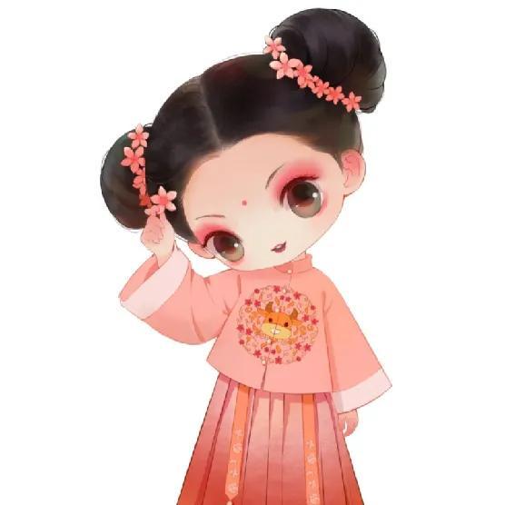 头像|q版汉服人物,可可爱爱.