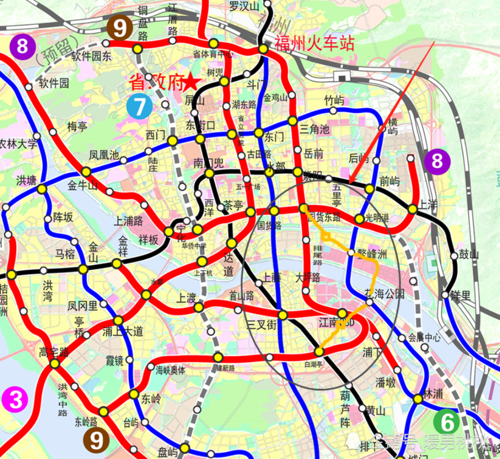 网友对福州地铁第三轮规划的9号线的建议!