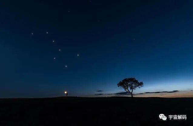 北斗七星勺把指向能分四季,地球绕太阳转,北斗星形状