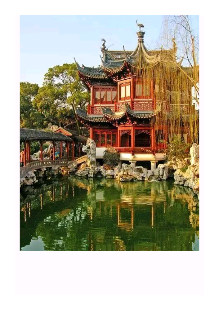 中国古建筑亭台楼阁轩榭廊舫的区别